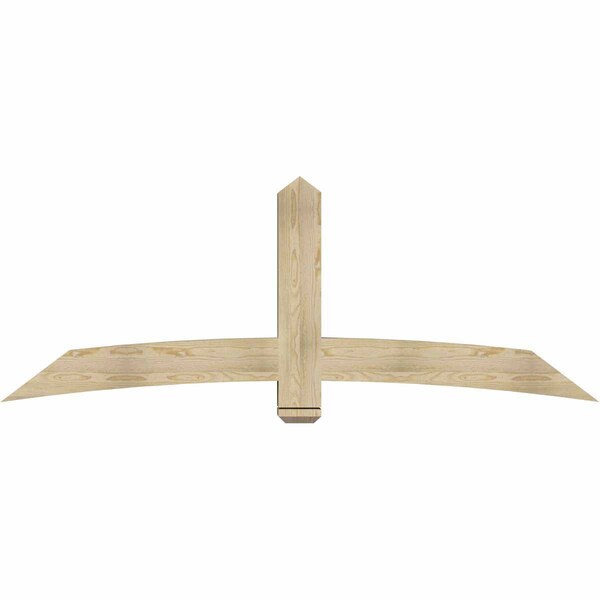Ekena Millwork Bellingham Rough Sawn Timber Gable Bracket, Douglas Fir, 84"W x 31"H x 6"D x 6"F, 9/12 Pitch GBW084X31X0606BEL00RDF - main